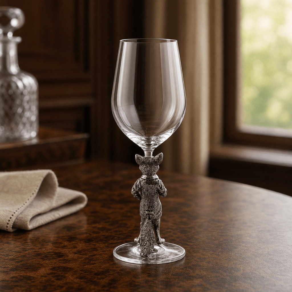 Hunting Dressed Fox Wine Glass 4