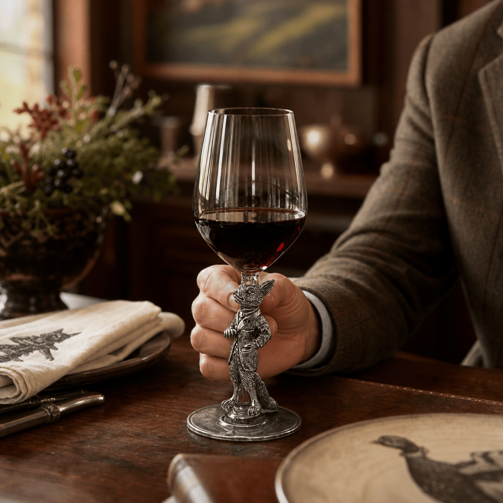 Hunting Dressed Fox Wine Glass 6