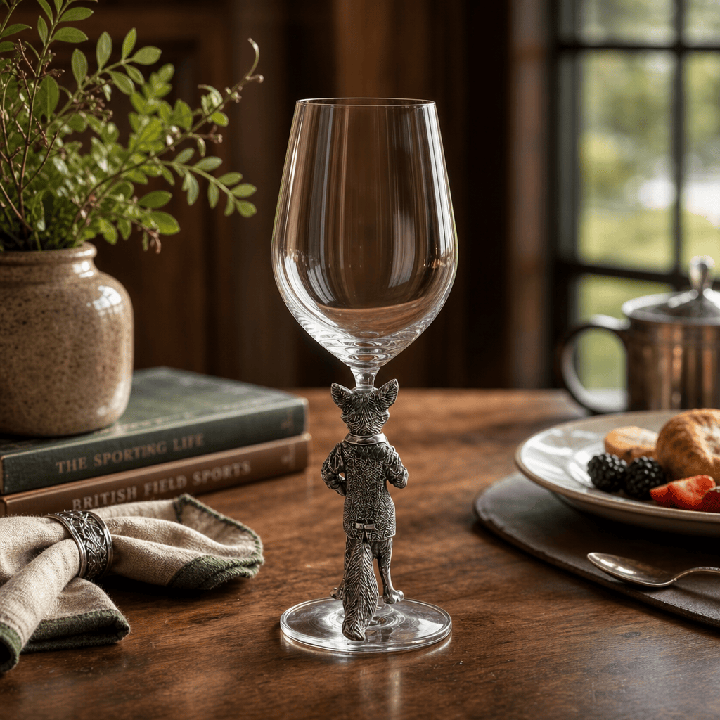 Hunting Dressed Fox Wine Glass 8