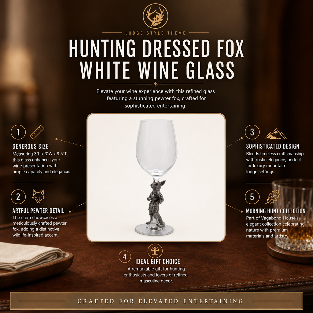 Hunting Dressed Fox Wine Glass 1
