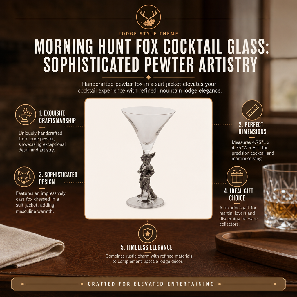 Hunting Dressed Fox Cocktail / Martini Glass 1