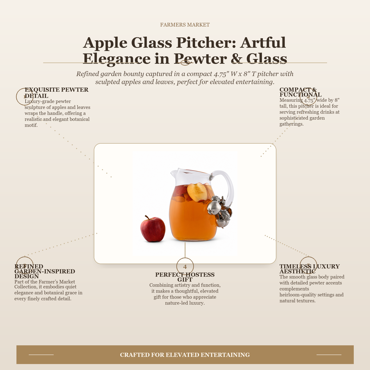 Apple Glass Pitcher 10