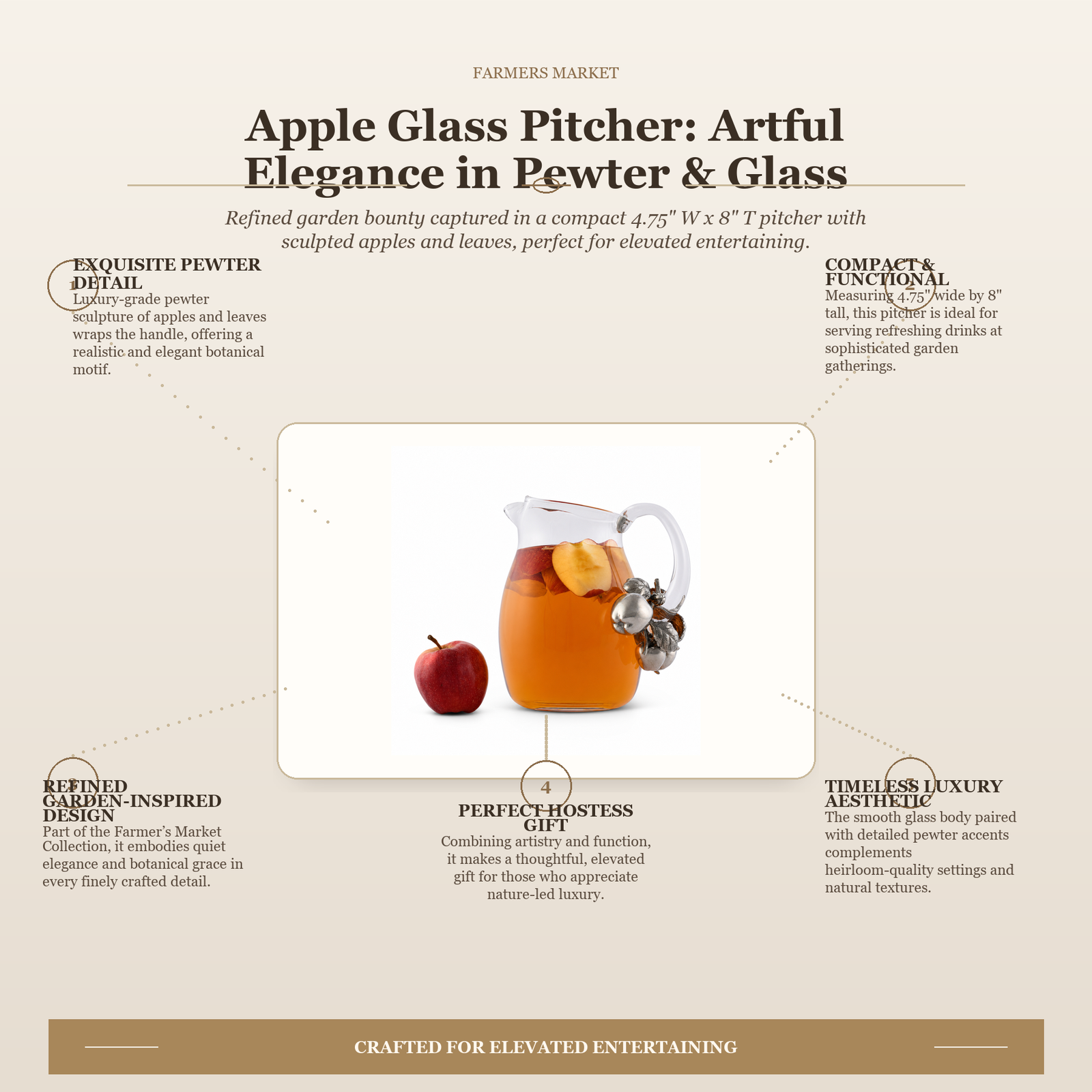 Apple Glass Pitcher 10