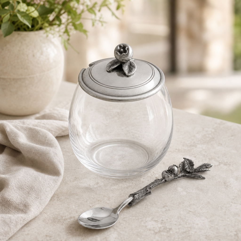 Blueberry Jam Jar with Spoon 3