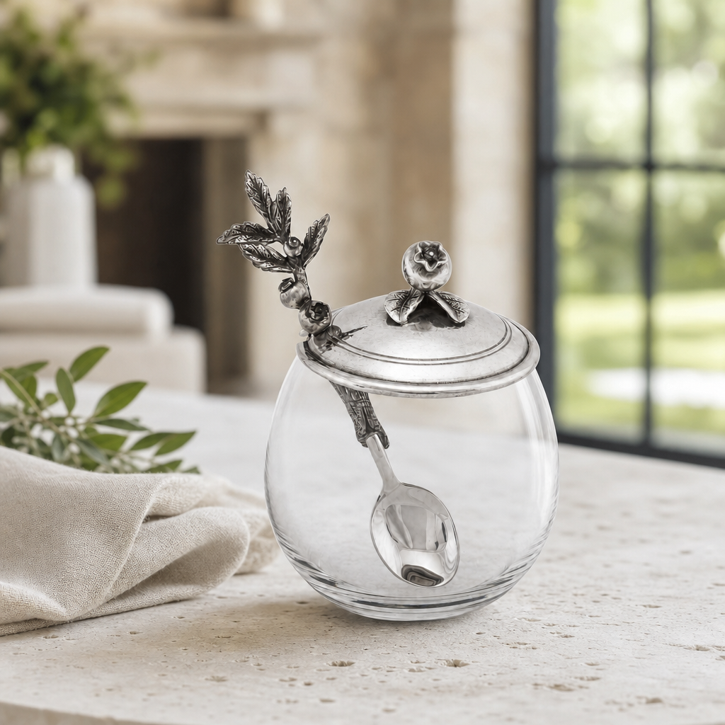 Blueberry Jam Jar with Spoon 4