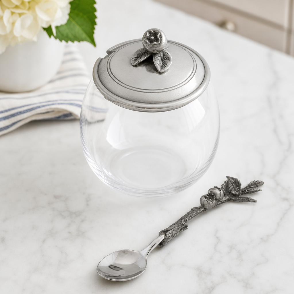 Blueberry Jam Jar with Spoon 8