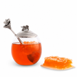 Bee Glass Honey Pot with Spoon