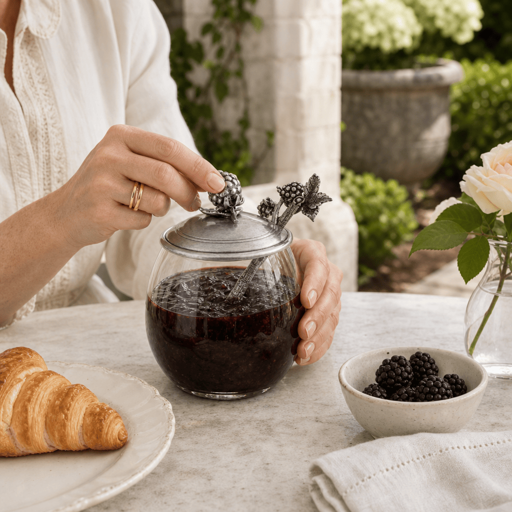 Blackberry Jam Jar with Spoon 5