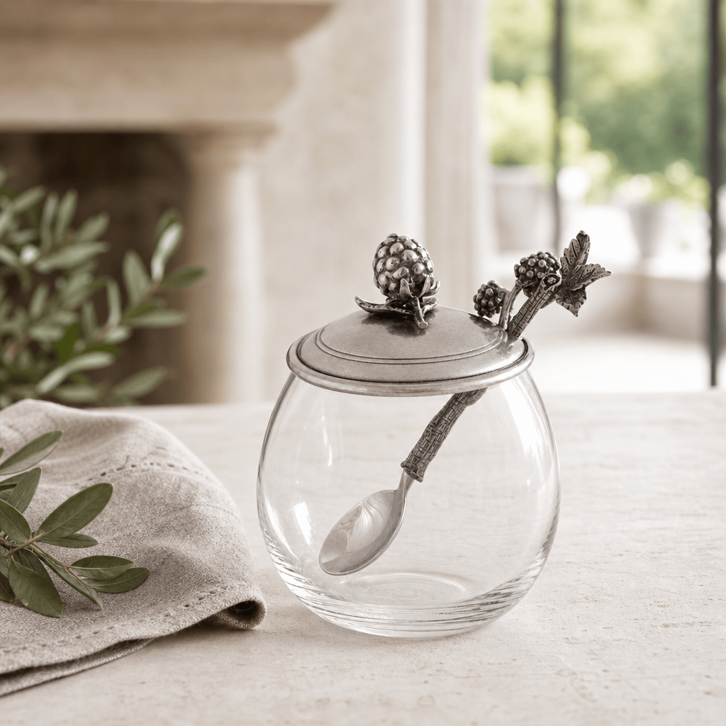 Blackberry Jam Jar with Spoon 2
