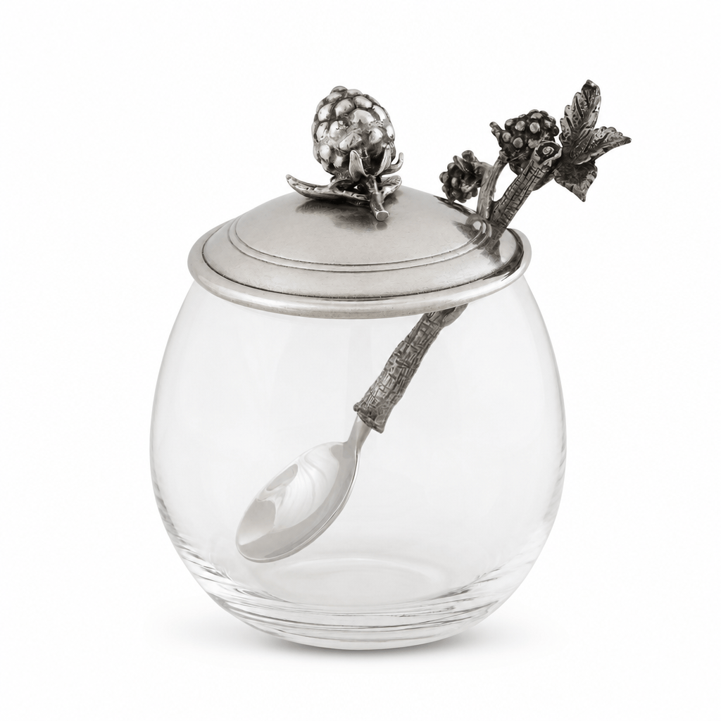 Blackberry Jam Jar with Spoon 1