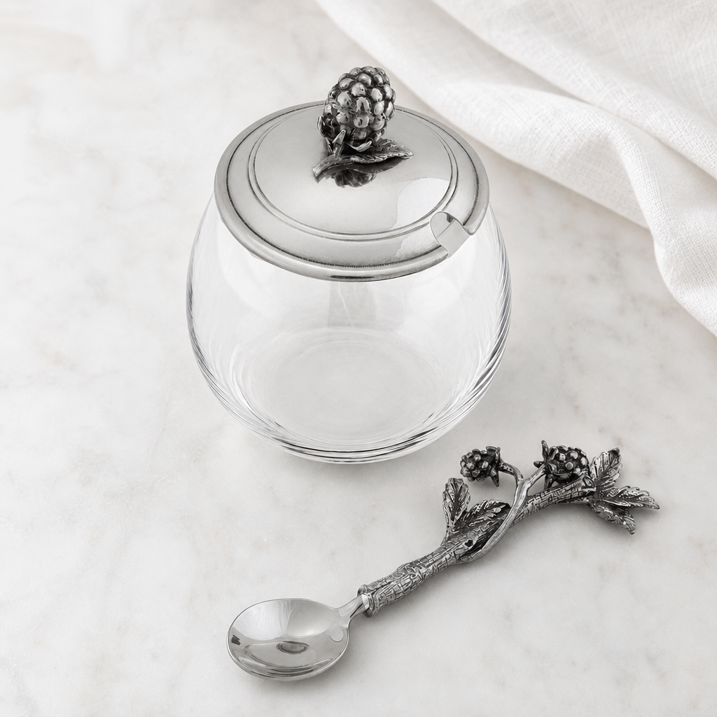 Blackberry Jam Jar with Spoon 8