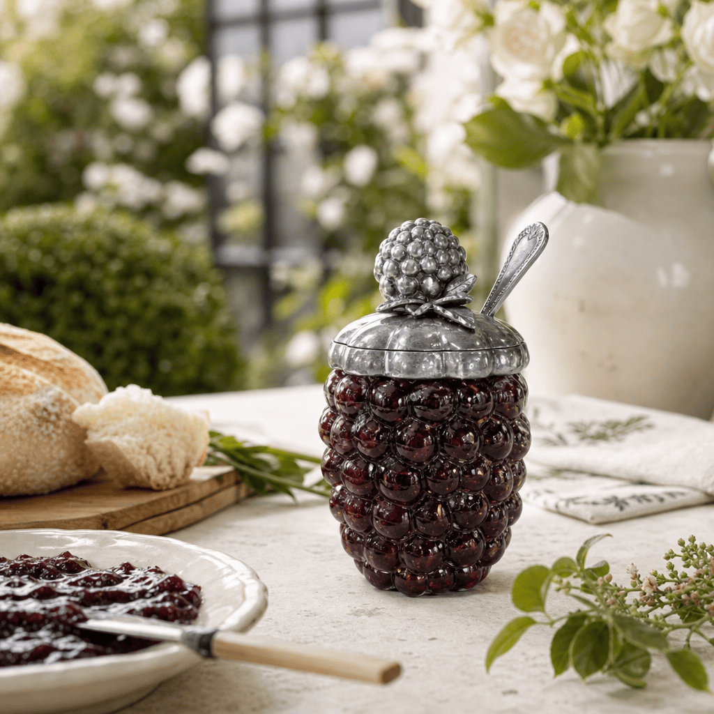 Blackberry Jam Jar with Spoon 7