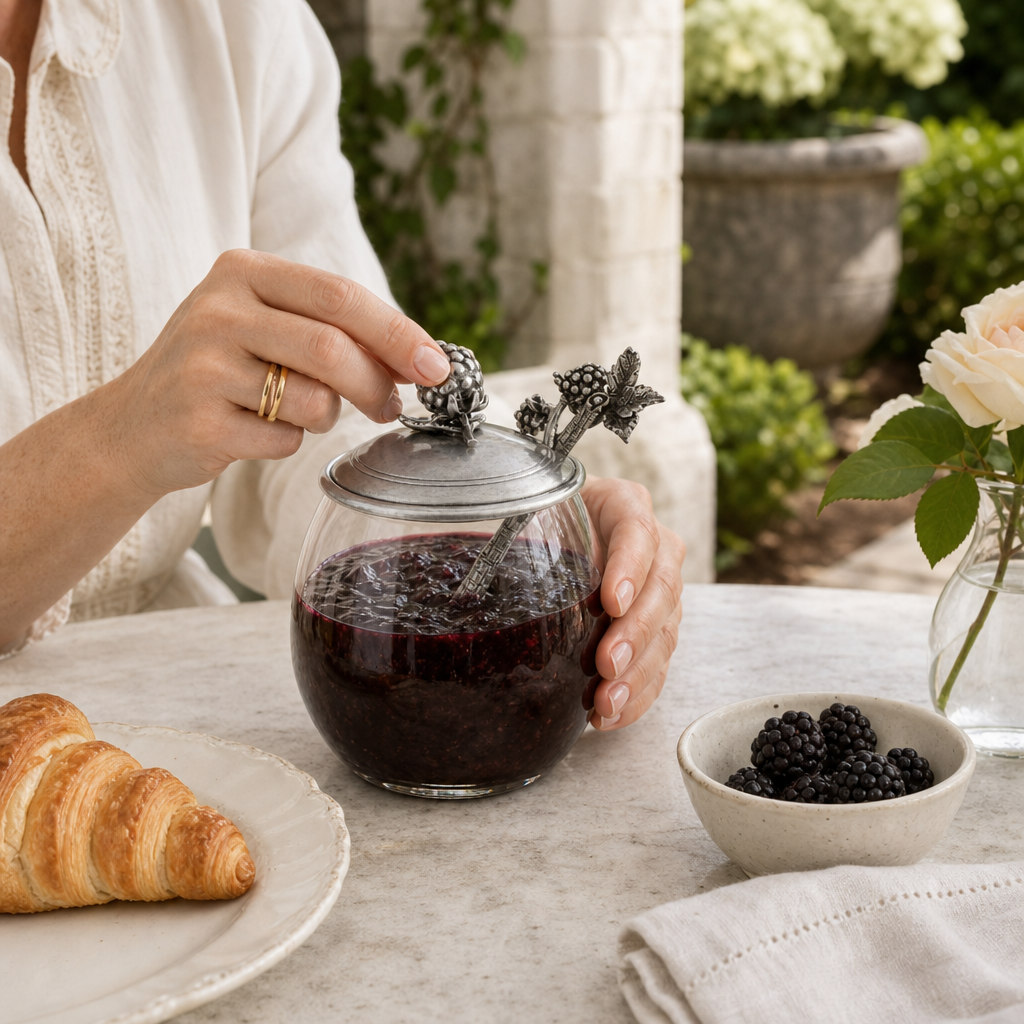 Blackberry Jam Jar with Spoon 4