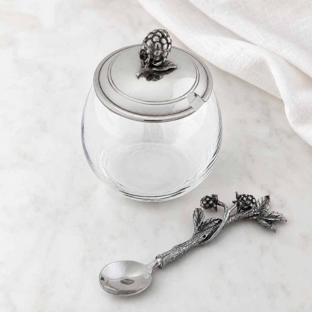 Blackberry Jam Jar with Spoon 6