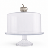 Pumpkin Knob Glass Covered Cake / Dessert Stand 1