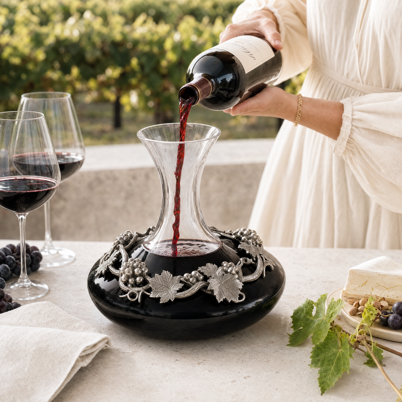 Grape Wine Decanter Large 6