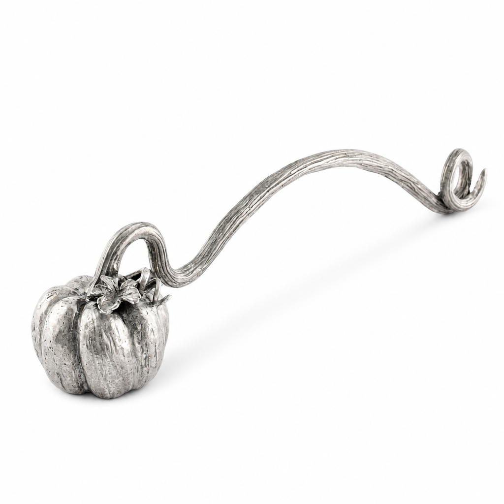 Pewter Pumpkin Candle Snuffer 1