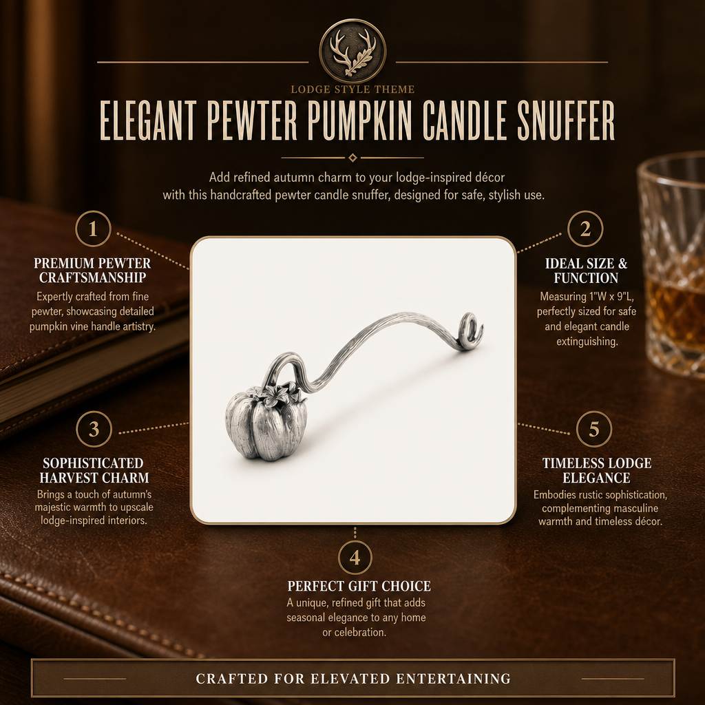 Pewter Pumpkin Candle Snuffer 1