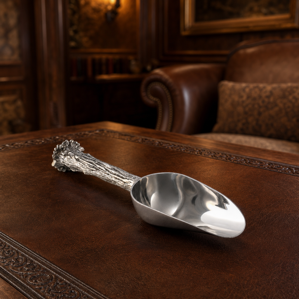 Pewter Antler Ice Scoop 8