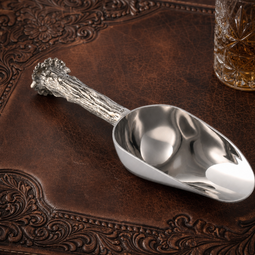 Pewter Antler Ice Scoop 4