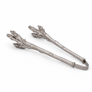 Pewter Asparagus Pattern Tongs