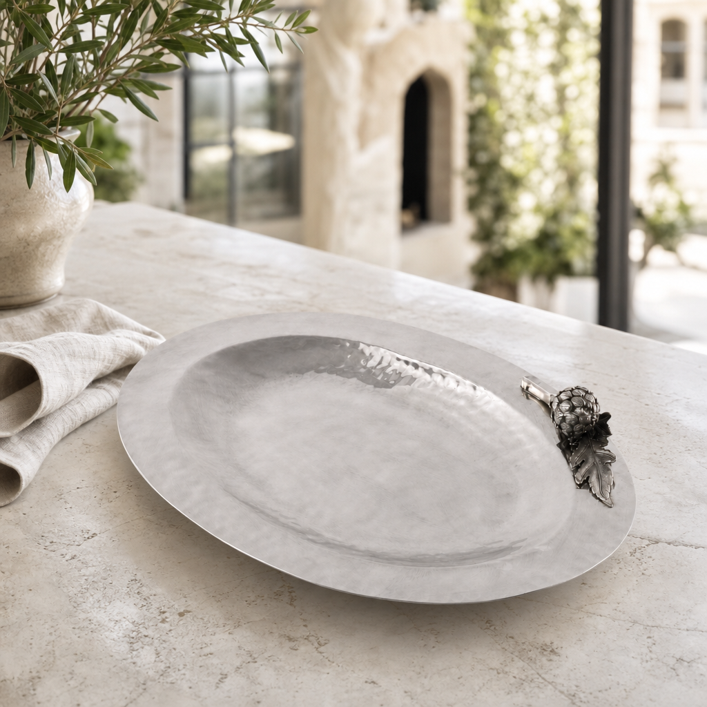 Artichoke Steel Serving Tray 5