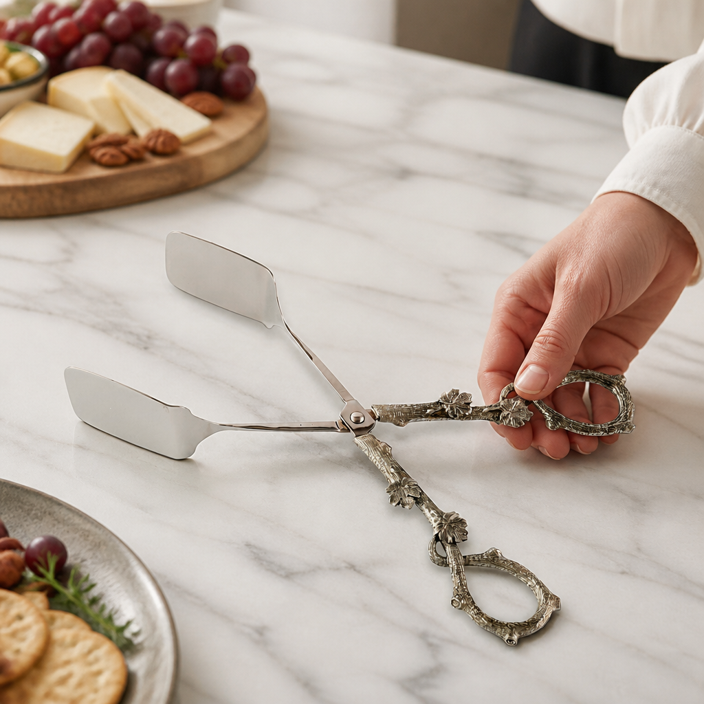 Acorn Oak Leaf Food / Ice Tongs 10