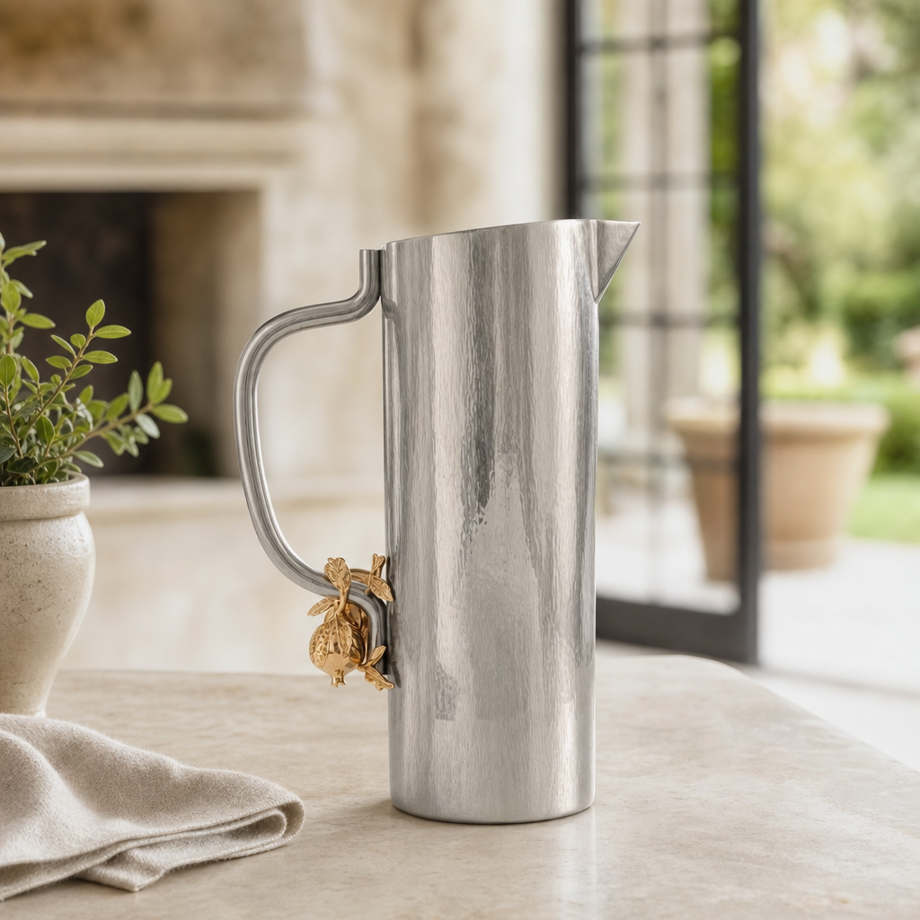Gold Pomegranate Stainless Steel Pitcher 3