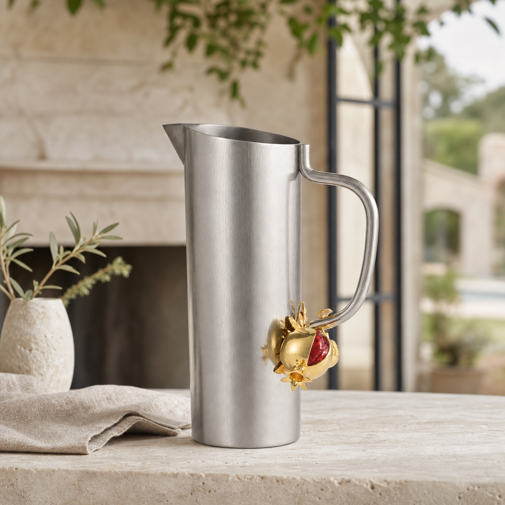 Gold Pomegranate Stainless Steel Pitcher 4