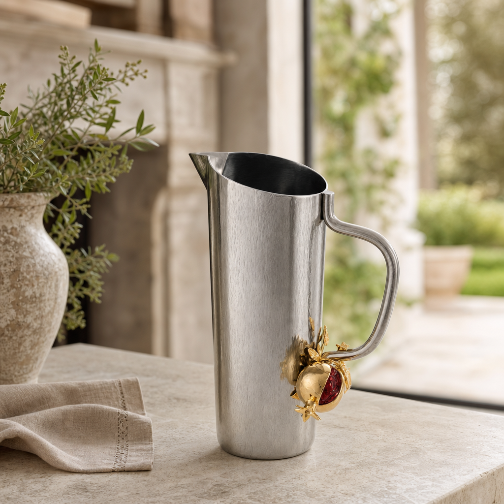 Gold Pomegranate Stainless Steel Pitcher 5