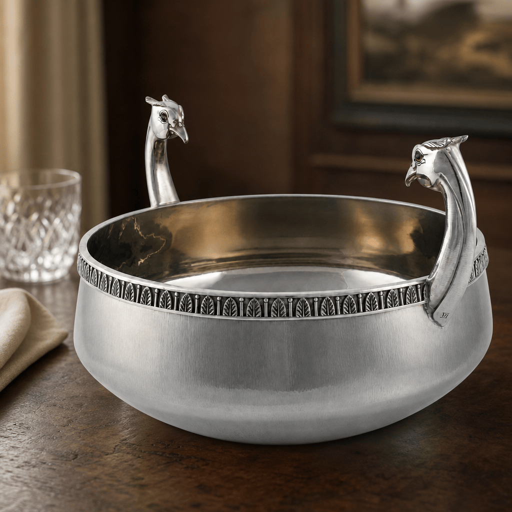 Pheasant Stainless Steel Server Bowl 4