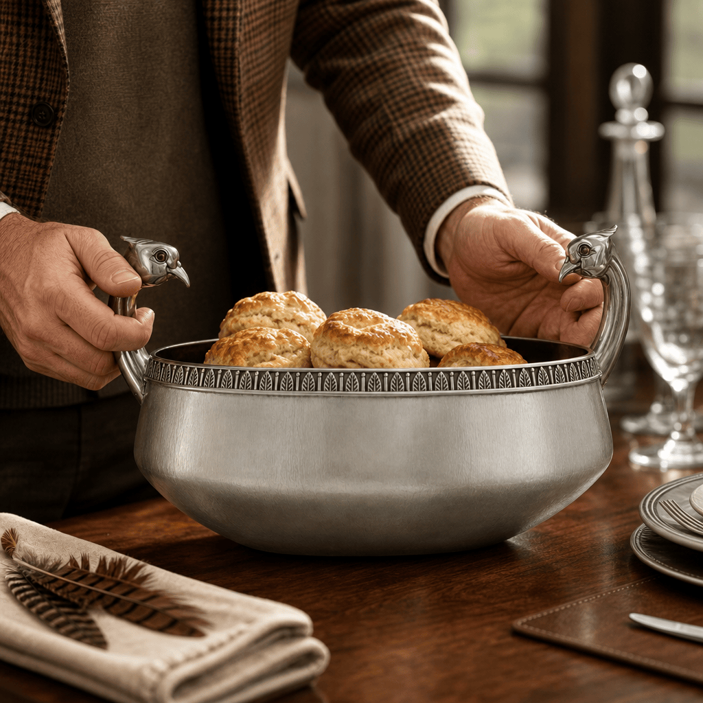 Pheasant Stainless Steel Server Bowl 6