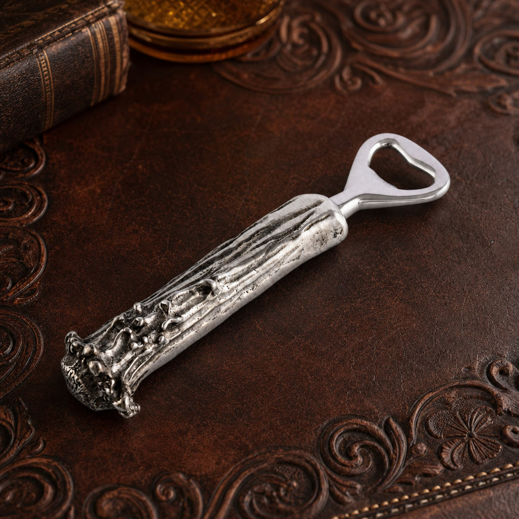 Pewter Antler Bottle Opener 1
