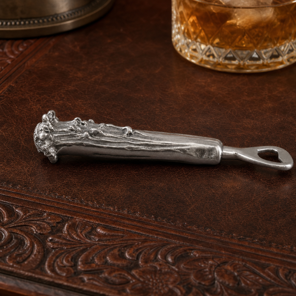 Pewter Antler Bottle Opener 4