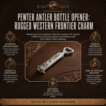 Pewter Antler Bottle Opener 1