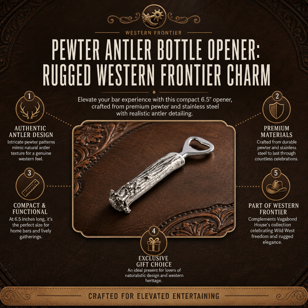 Pewter Antler Bottle Opener 1