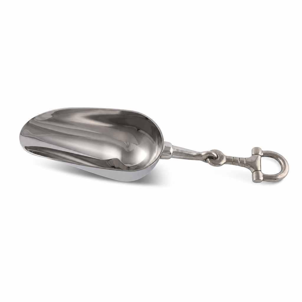 Equestrian Horse Bit Pewter Handle Ice Scoop 11