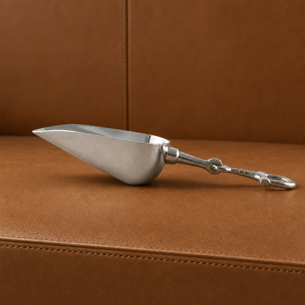 Equestrian Horse Bit Pewter Handle Ice Scoop 4