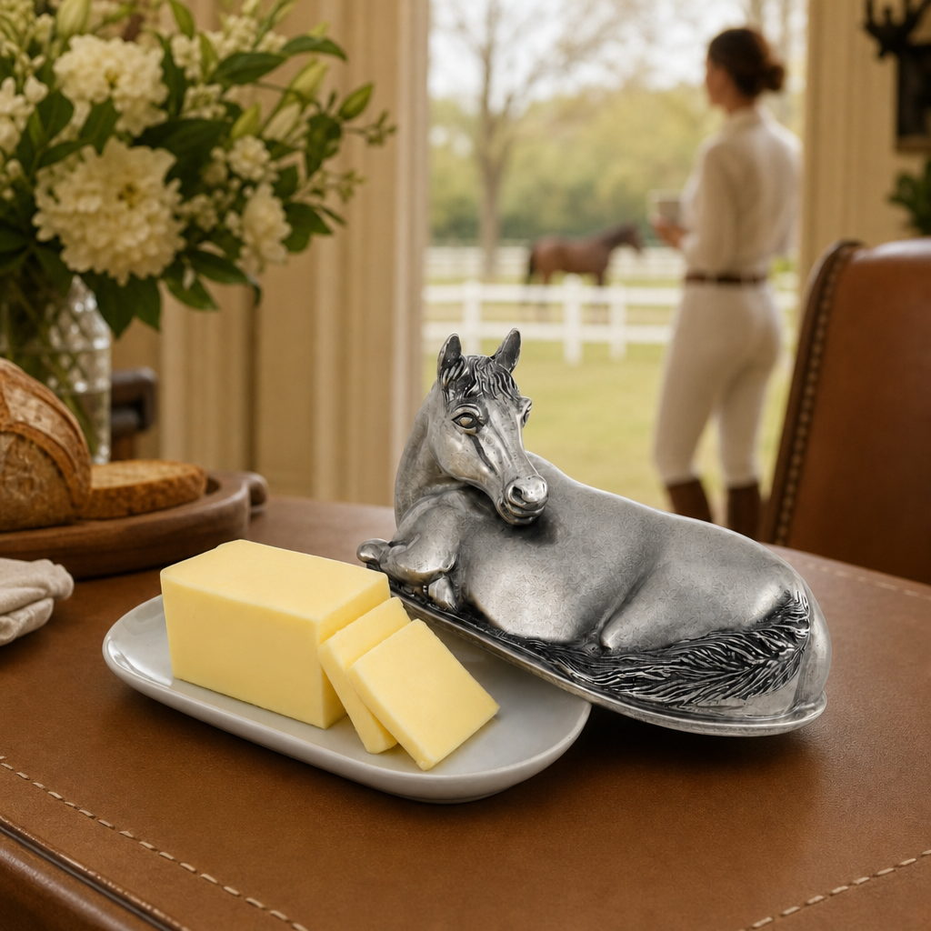 Horse Butter Dish 6