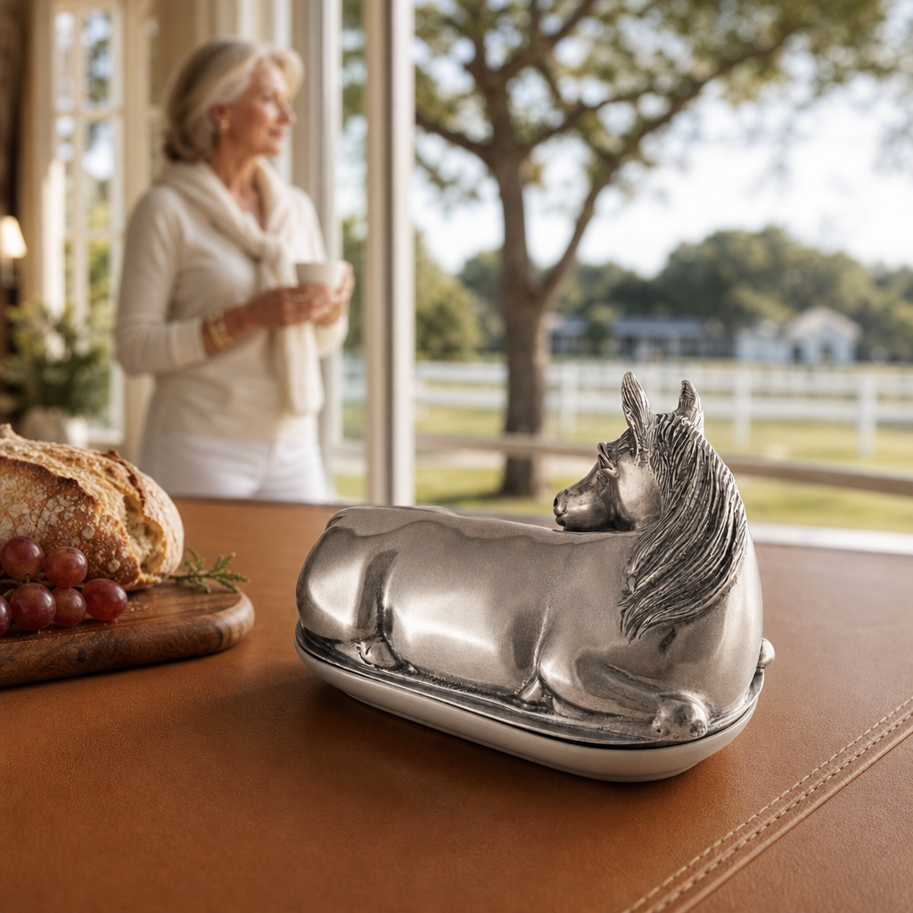 Horse Butter Dish 8