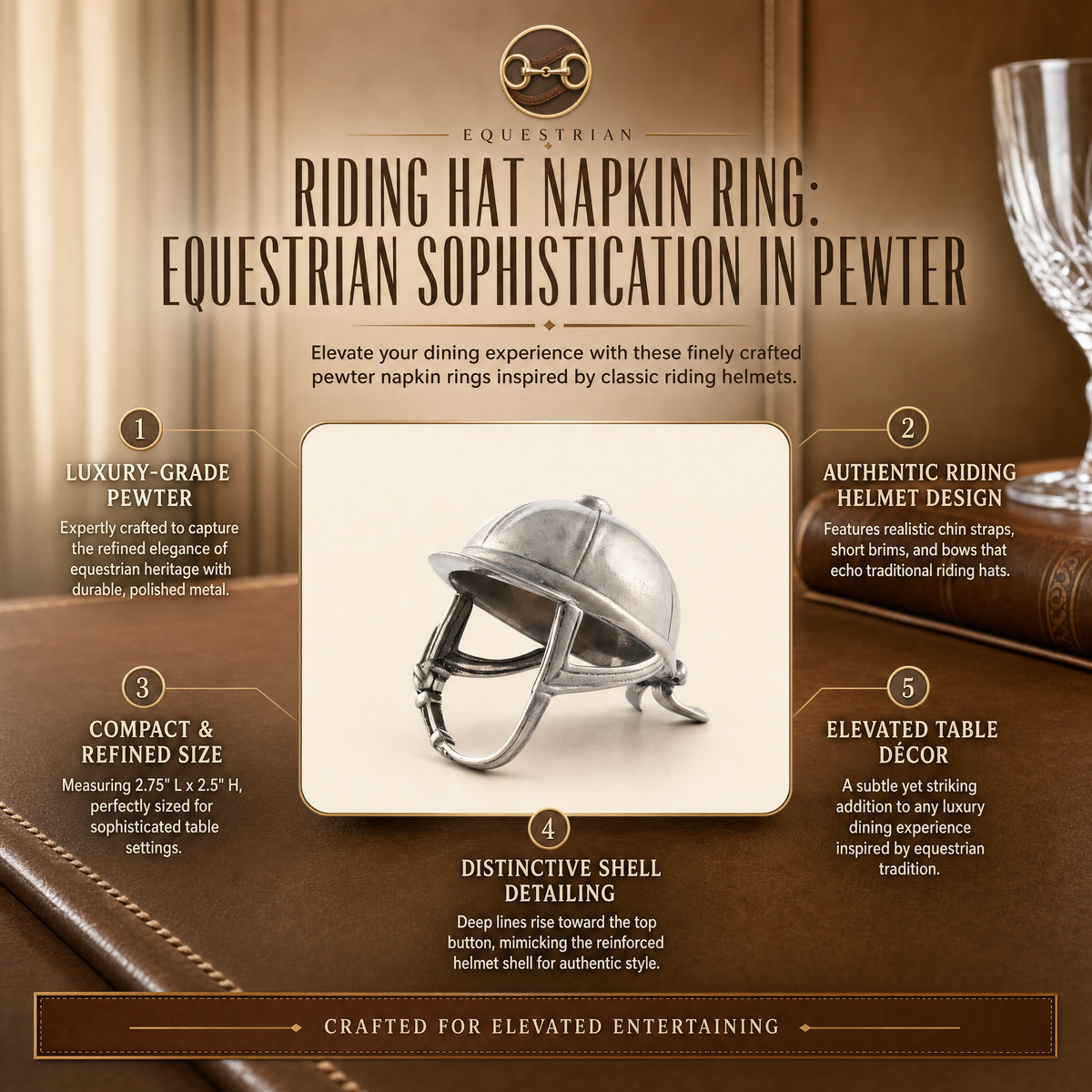 Riding Hat Napkin Ring 9
