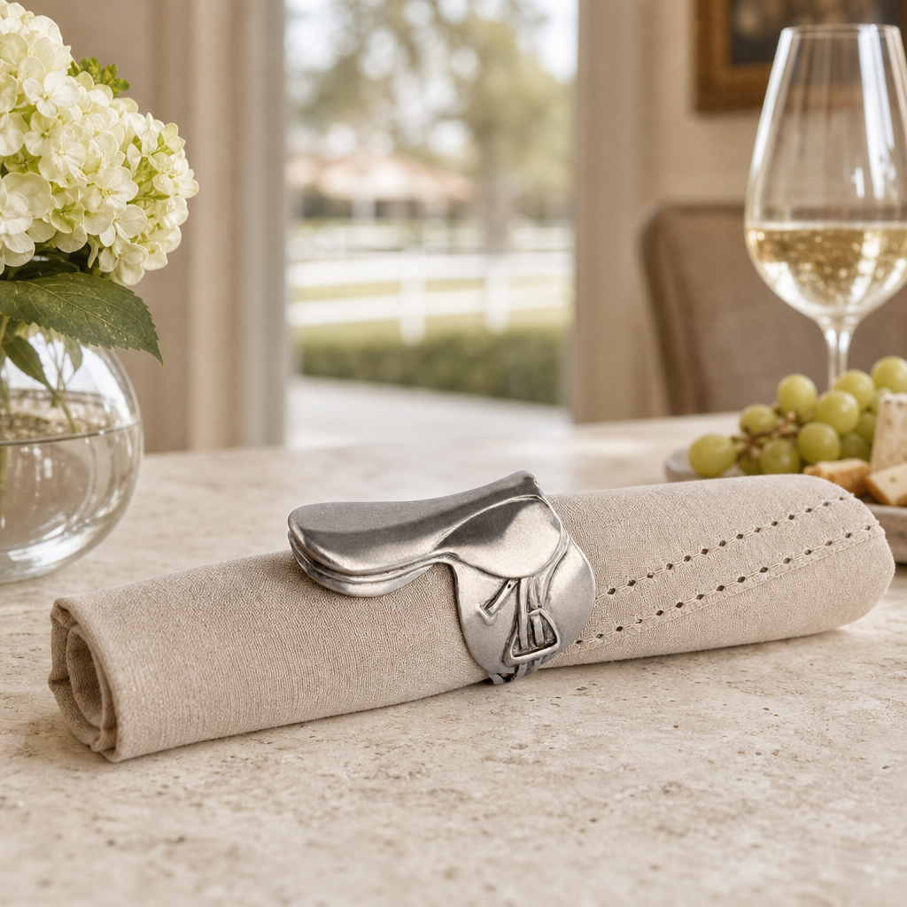 English Saddle Napkin Rings 7