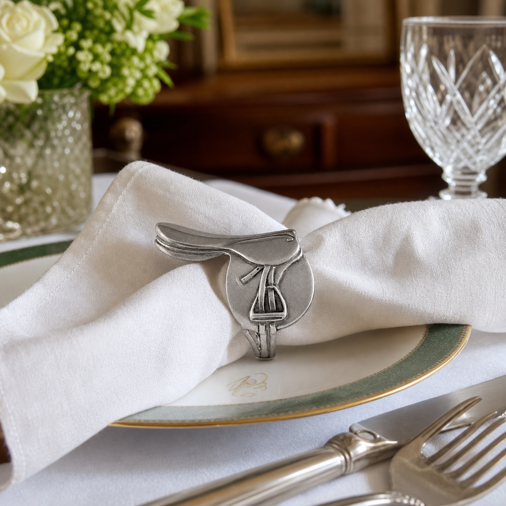 English Saddle Napkin Rings 6