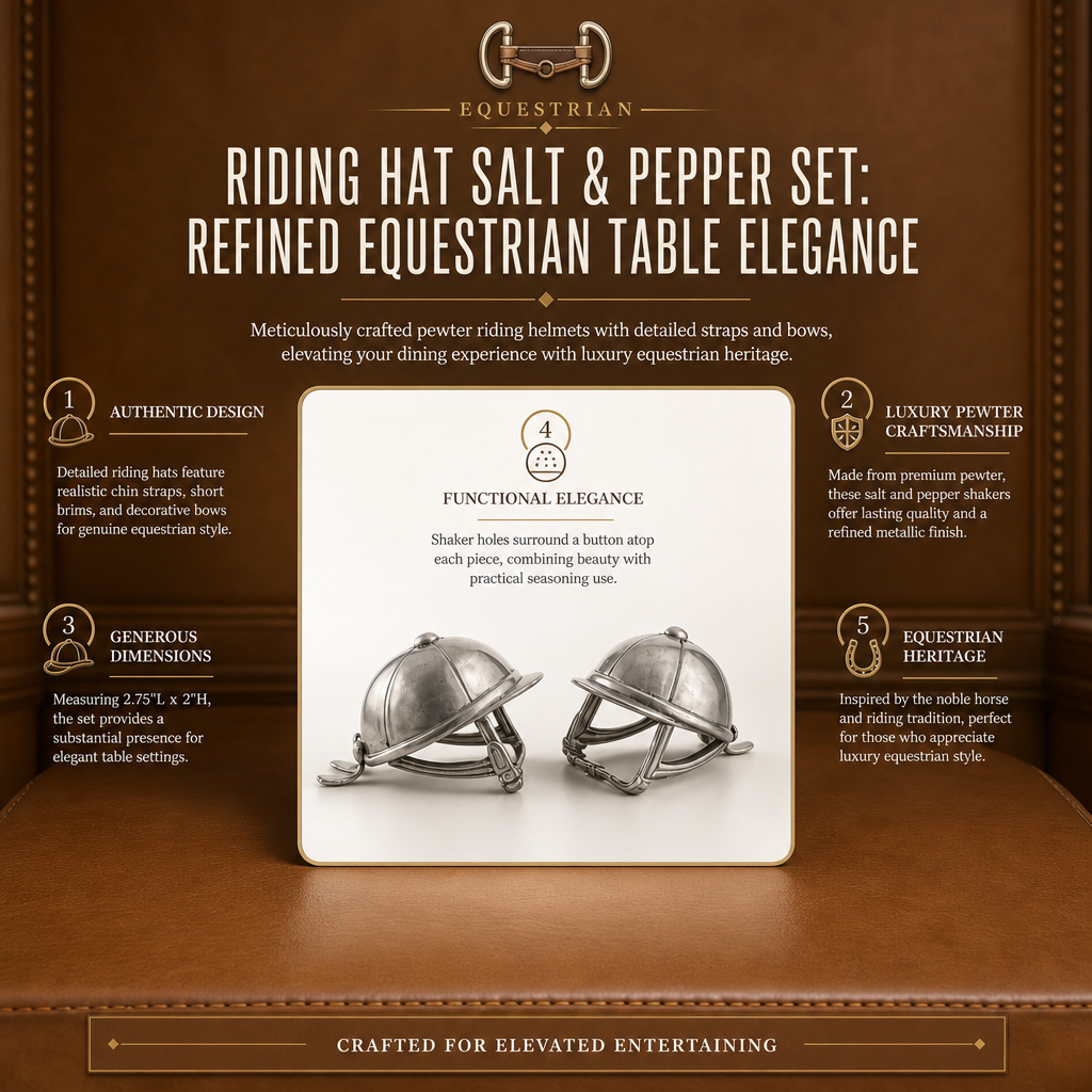 Riding Hat Salt & Pepper Set 10