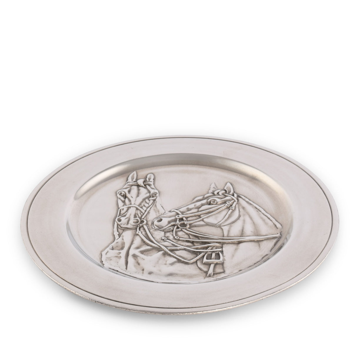 Pewter Thoroughbred Horse Charger