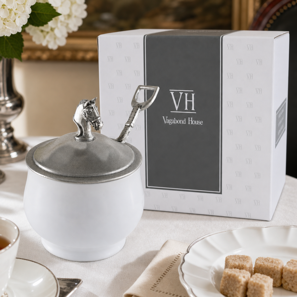 Equestrian Sugar Bowl and Spoon 10