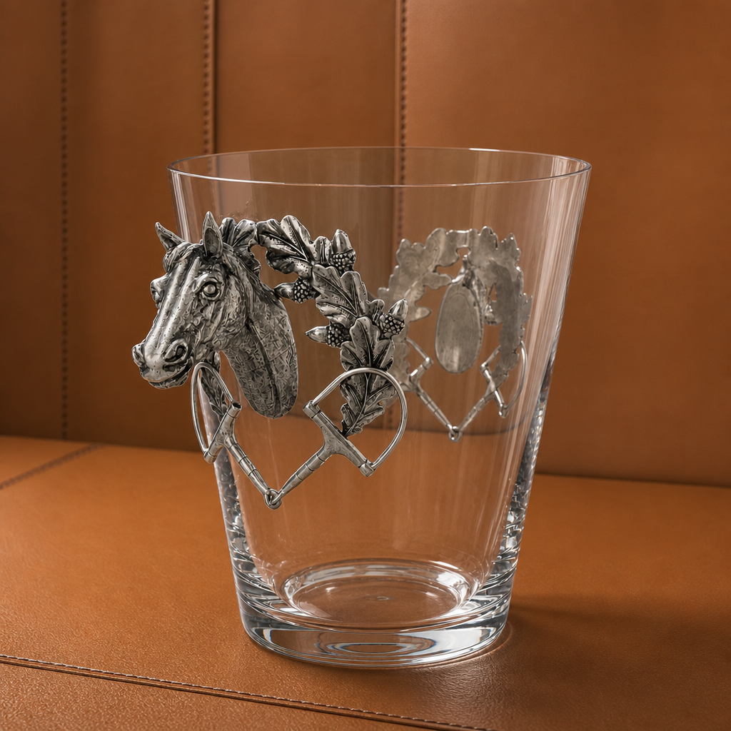 Horse Head Glass Ice Bucket 4