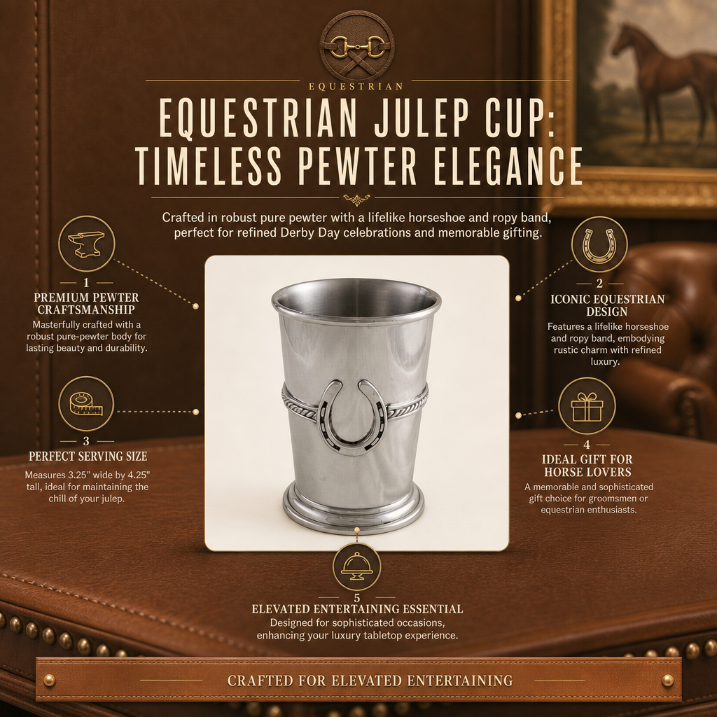 Equestrian Julep Cup: Timeless Pewter Elegance