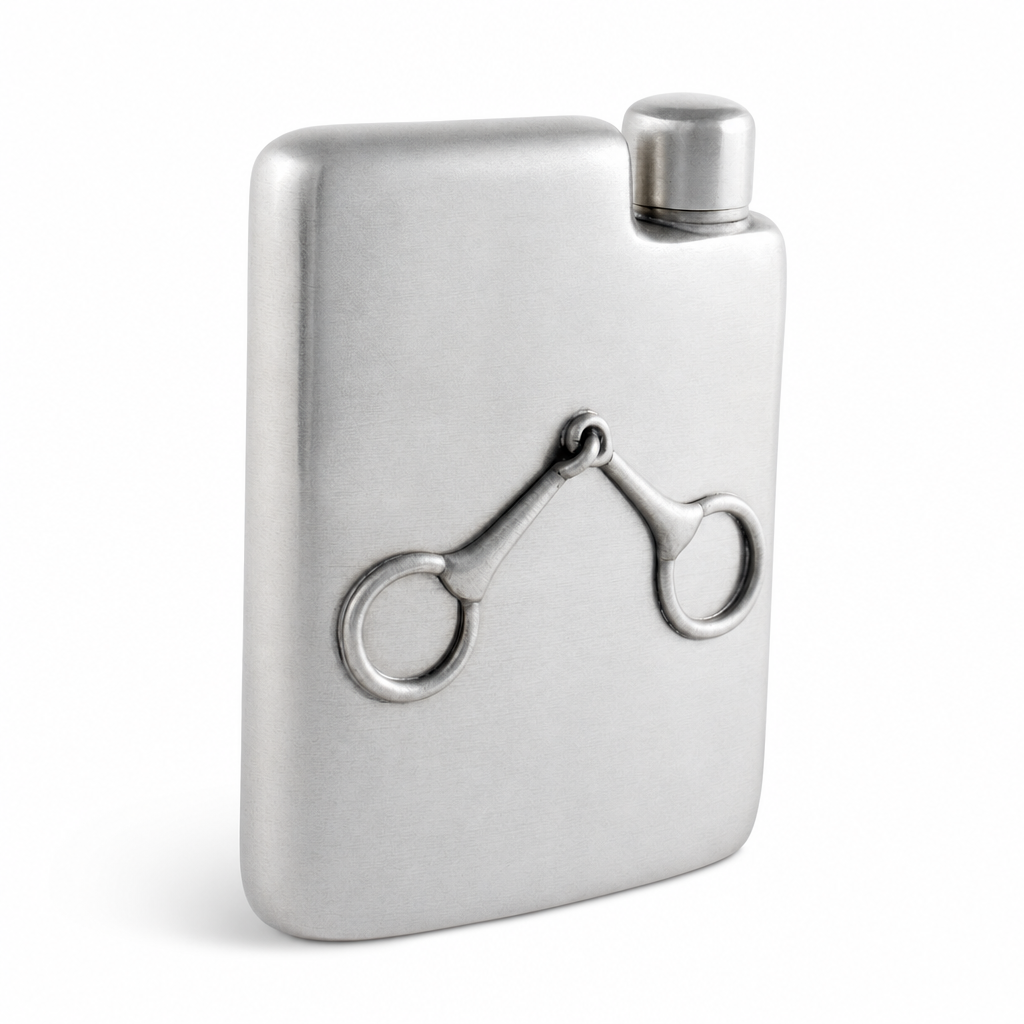 Equestrian Pewter Flask 1