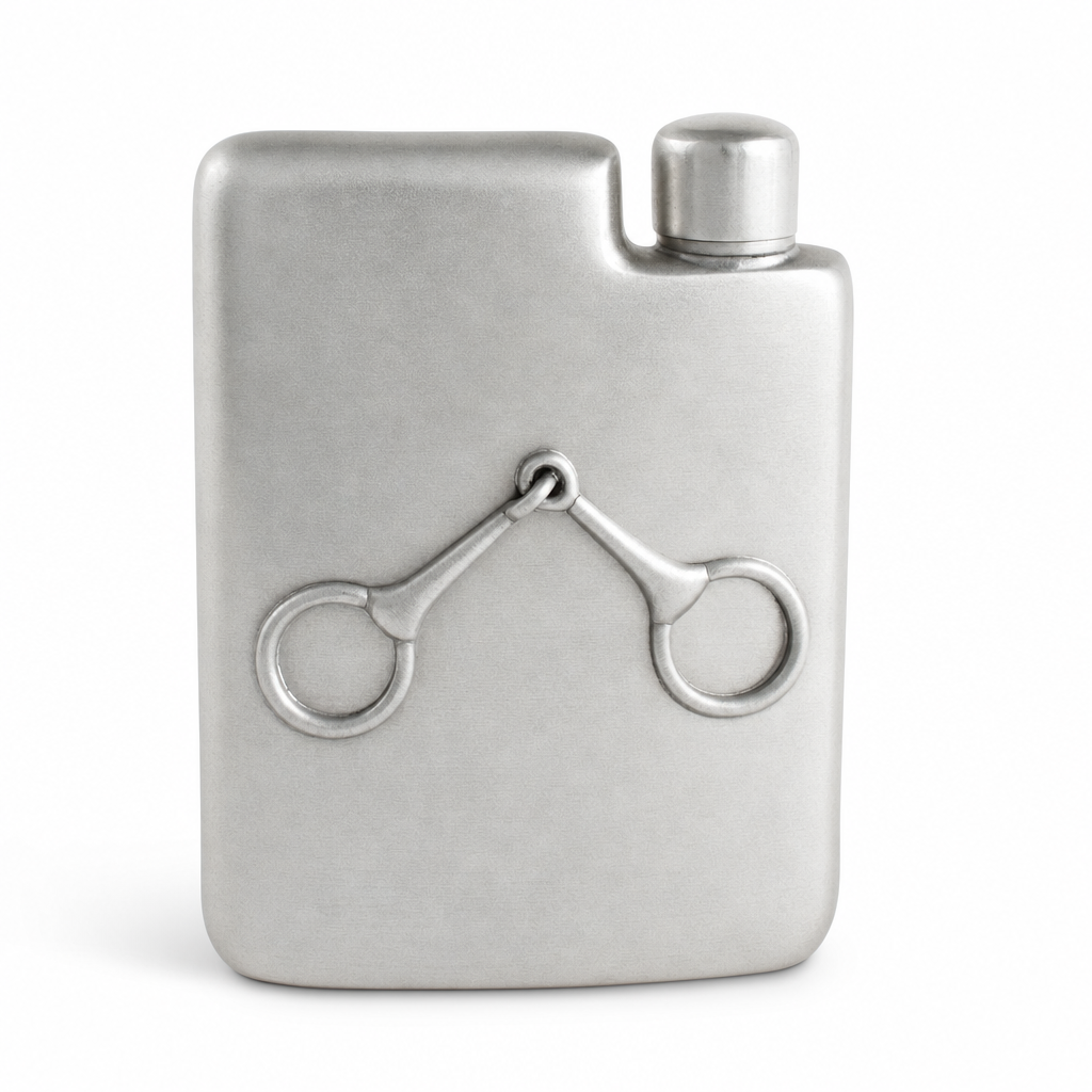 Equestrian Pewter Flask 10